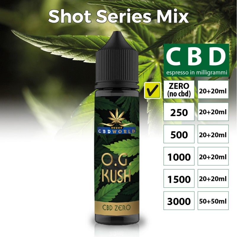 Liquido CBD Scomposto Cannabis OG KUSH - Vendita Online - CbdWorld CBD  Concentrazione CBD ZERO Glicerina si