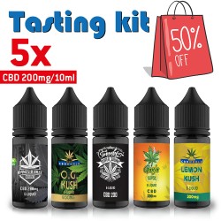 5x Cannabis CBD e-liquids 10ml